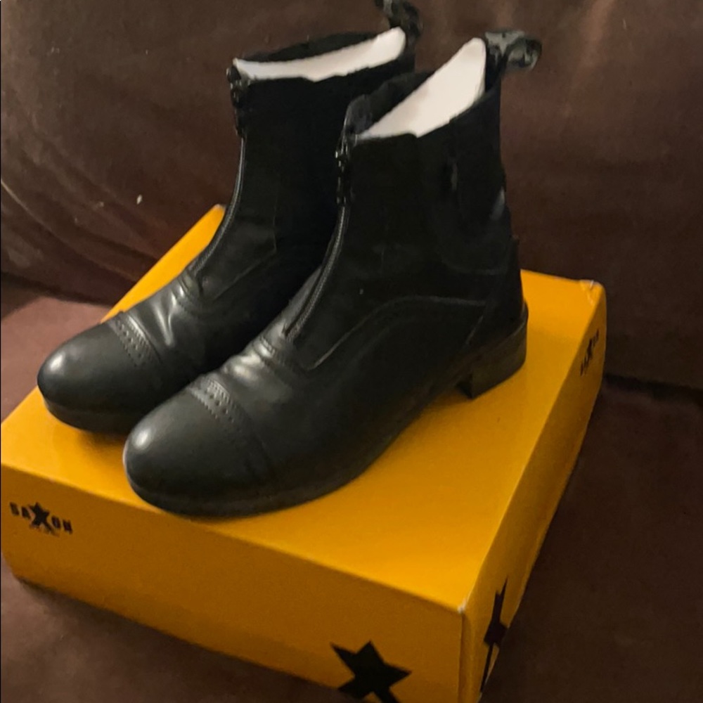 Saxon girls Syntovia paddock riding boots black 4